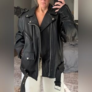 Thinsulate Open Road Wilsons Leather Jacket- 
 Bomber-Style Motorcycle Jacket XL